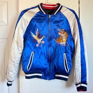 “Japan” Top Shop Reservable Bomber Jacket
